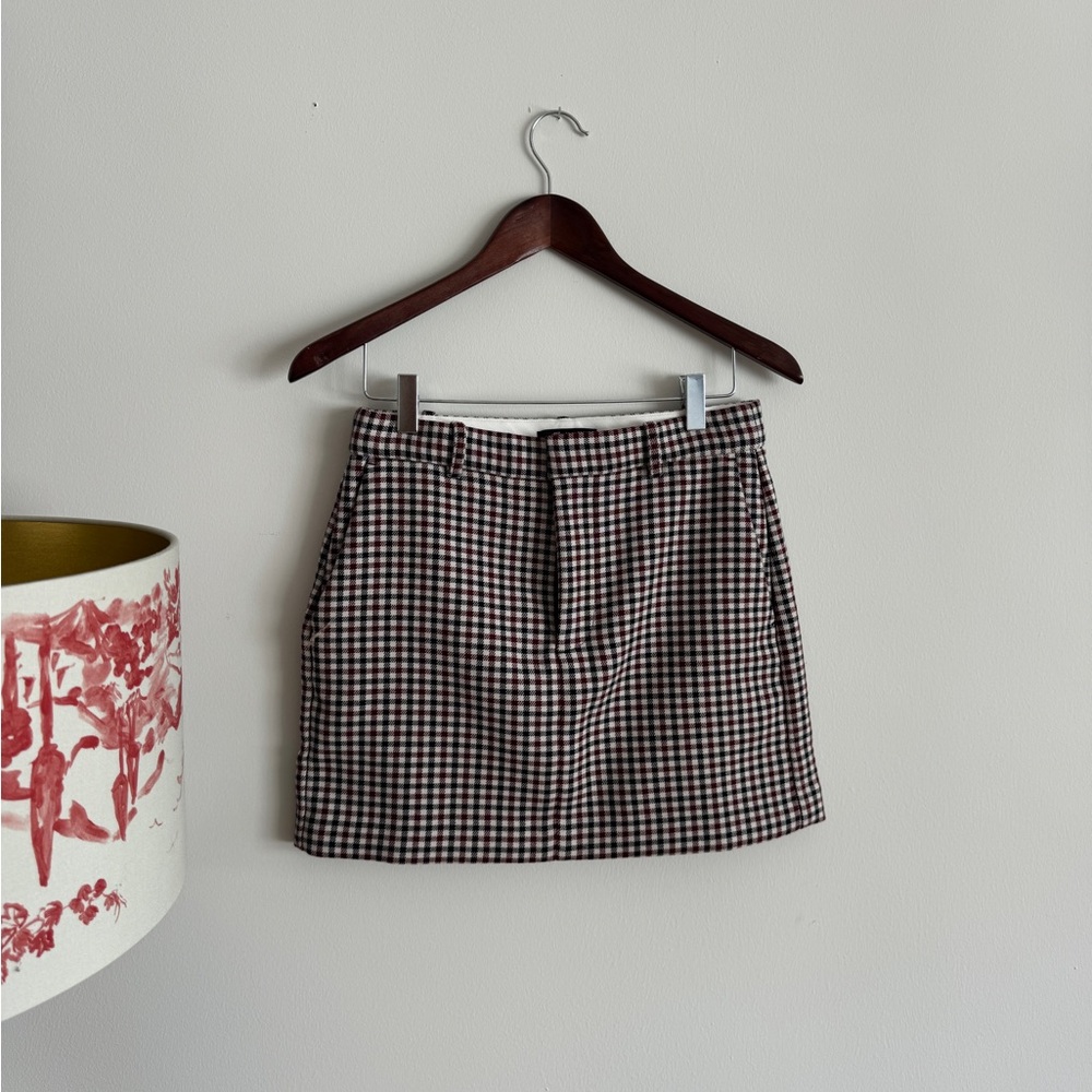 Madewell Checkered Skirt